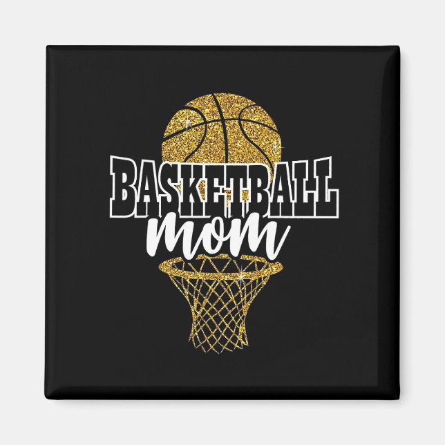 Basketball Mum Basket Hoop  Magnet (Front)