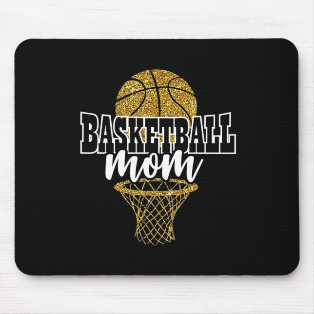 Basketball Mum Basket Hoop  Mouse Pad (Front)