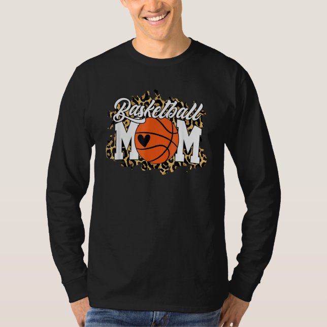 Basketball Mum Basketball Game Day Vibes Mothers D T-Shirt (Front)