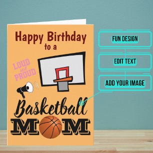 Basketball Mum Birthday Card