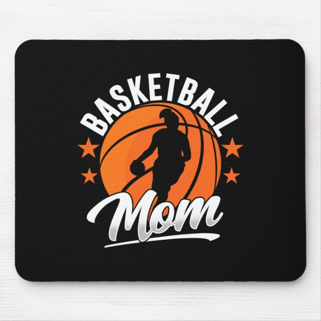 Basketball Mum Coach Match Player Team Mother Momm Mouse Pad (Front)