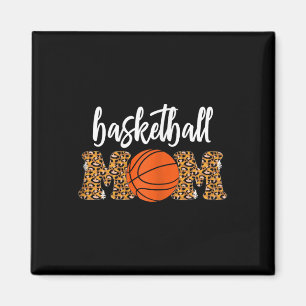 Basketball Mum Cute Leopard Basketball Gifts for M Magnet