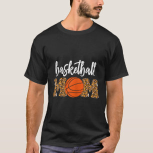 Basketball Mum Cute Leopard Basketball Gifts for M T-Shirt