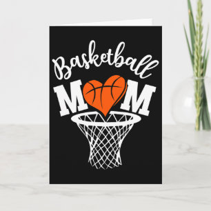 Basketball Mum Cute Novelty Distressed Women Mothe Card