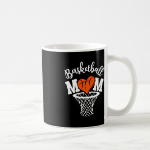 Basketball Mum Cute Novelty Distressed Women Mothe Coffee Mug