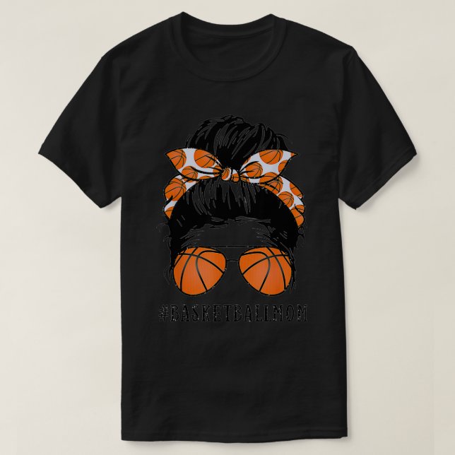 Basketball Mum Design T-Shirt (Design Front)