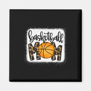 Basketball Mum Leopard Basketball Mama Magnet