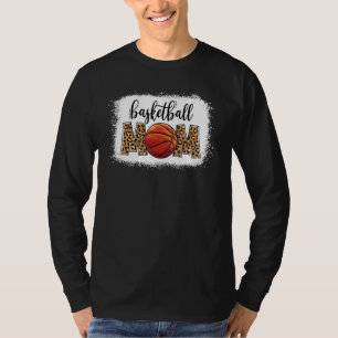 Basketball Mum Leopard Game Day Vibes Basketball M T-Shirt