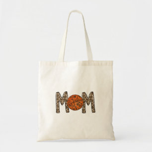 Basketball Mum Leopard Tote Bag