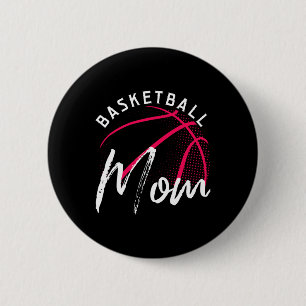 Basketball Mum Mothers Day  6 Cm Round Badge