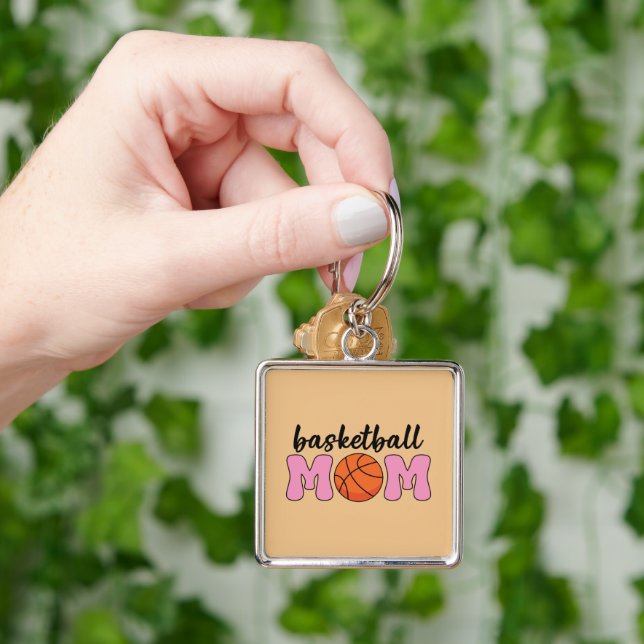 Basketball Mum Mothers Day Key Ring (Hand)