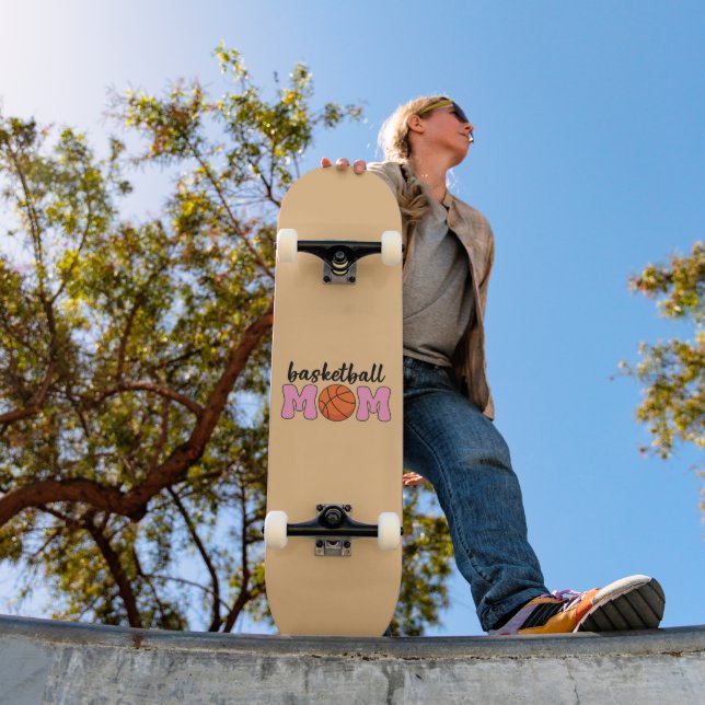 Basketball Mum Mothers Day Skateboard (Outdoor 1)