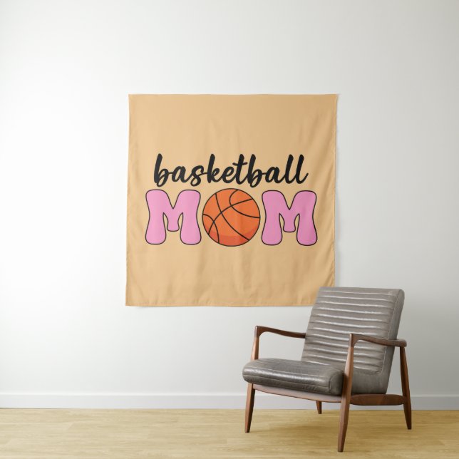Basketball Mum Mothers Day Tapestry (In Situ)