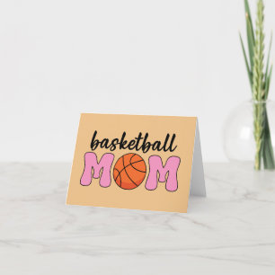Basketball Mum Mothers Day Thank You Card