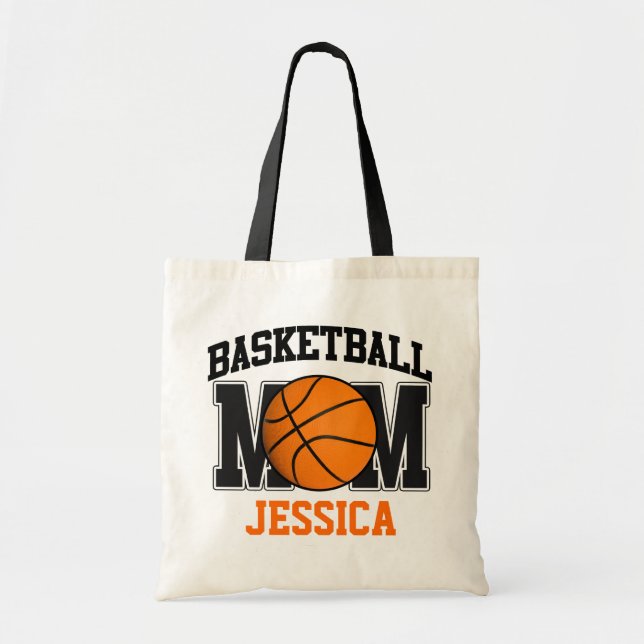 Basketball Mum Personalised Tote Bag (Front)