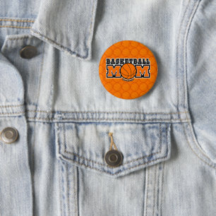Basketball Mum Screwball Graphics 6 Cm Round Badge