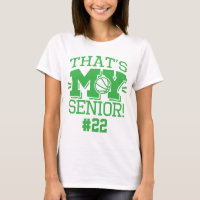 Basketball Mum Senior Green Jersey Number & Name