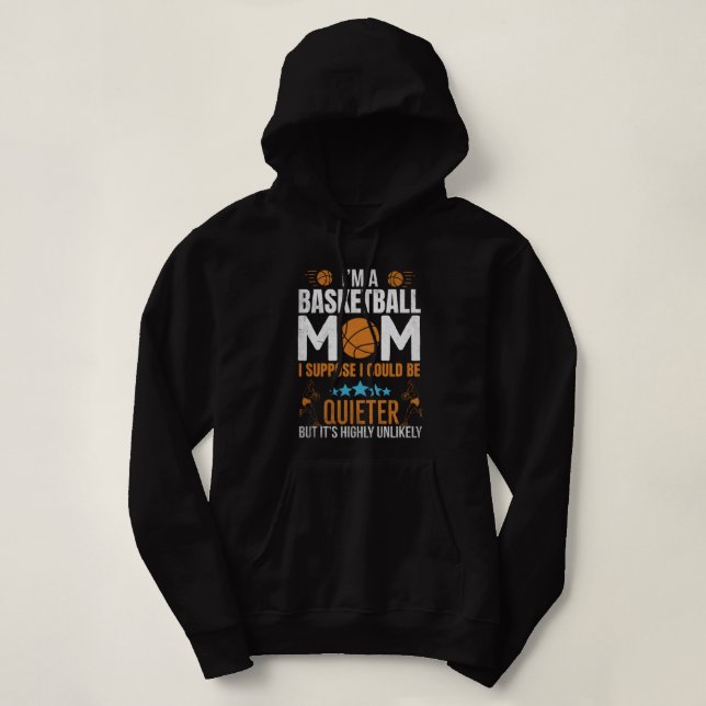 Basketball Mum Sweatshirt (Design Front)