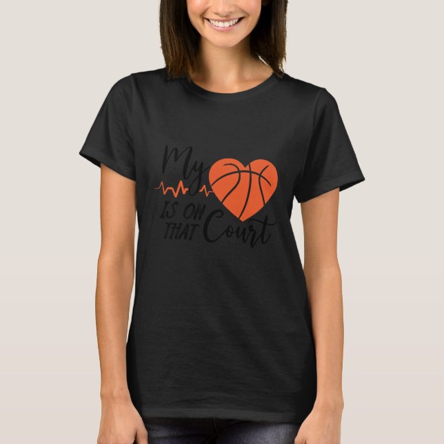Basketball Mum This Beauty Raised Her Beast T-Shirt (Front)