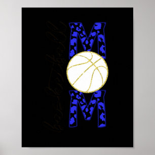 Basketball Mum-white Poster