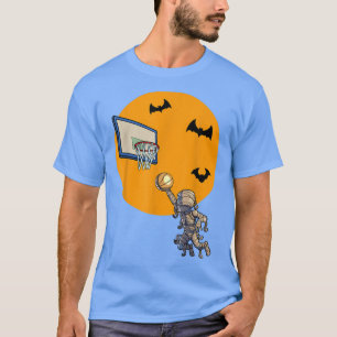 Basketball Mummy Halloween Men Boys Basketball Hal T-Shirt
