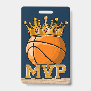 Basketball MVP Badge ID Badge