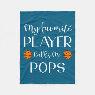 Basketball My Favorite Player Calls Me Ps Grandp Fleece Blanket