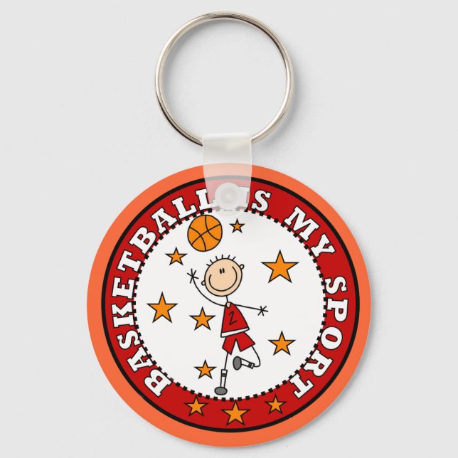 Basketball My Sport Tshirts and Gifts Key Ring (Front)