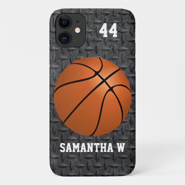 Basketball Name Number Case-Mate iPhone Case (Back)