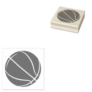 Basketball  Name Rubber Stamp