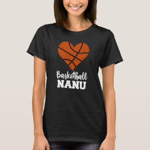 Basketball Nanu Basketball Heart Grandma Nanu T-Shirt