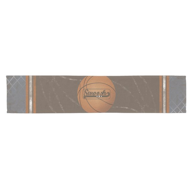 Basketball Net Swoosh Short Table Runner (Horizontal)