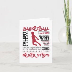 Basketball Never Stops Card