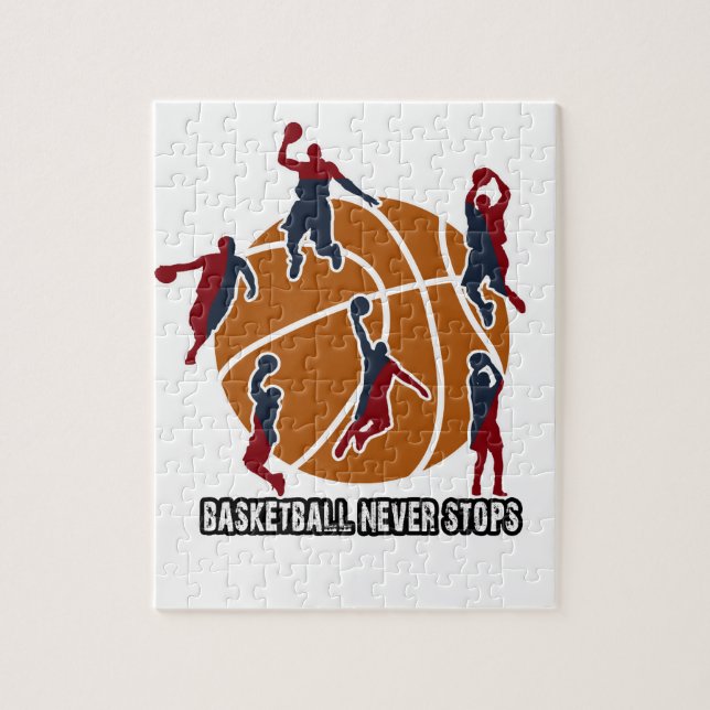 Basketball never stops jigsaw puzzle (Vertical)