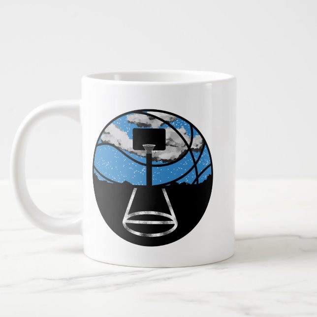 Basketball Night Sky Mug (Left)