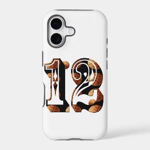 Basketball Number 12 Picture Logo,