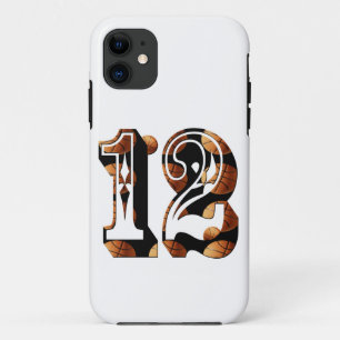Basketball Number 12 Picture Logo, Case-Mate iPhone Case