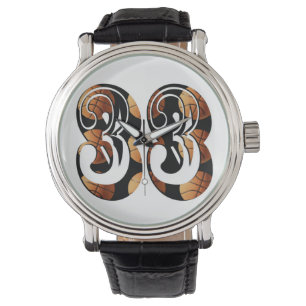 Basketball Number 33 Picture Logo, Watch