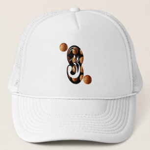 Basketball Number 3 Logo, Trucker Hat
