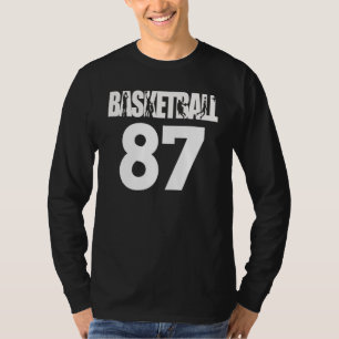 Basketball Number 87 My Favorite Basketball Player T-Shirt
