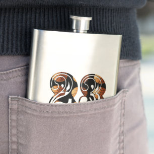 Basketball Number Twenty Three, Classic Hip Flask