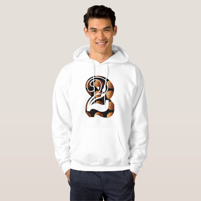 Basketball Number Two,  Logo, Hoodie (Front Full)