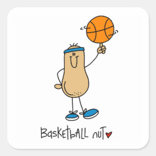 Basketball Nut T-shirts and Gifts Square Sticker