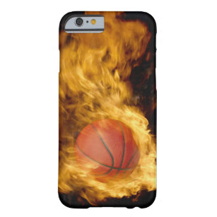 Basketball on fire ( composite) barely there iPhone 6 case