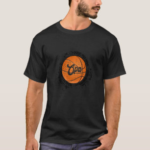 Basketball Opa Vintage Basketball Family Matching  T-Shirt