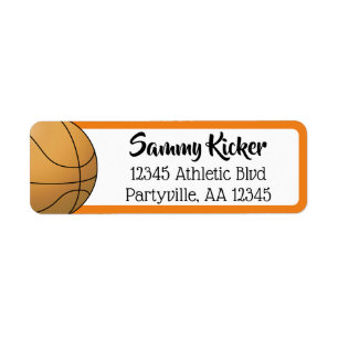 Basketball Orange & Black Address