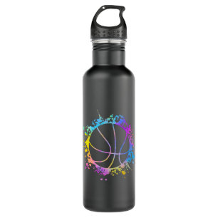 Basketball Paint Splatters colourful 710 Ml Water Bottle