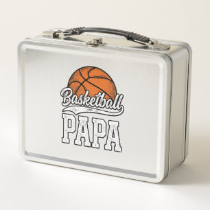 Basketball Papa Vintage Engraving Shirt Design_1 Metal Lunch Box