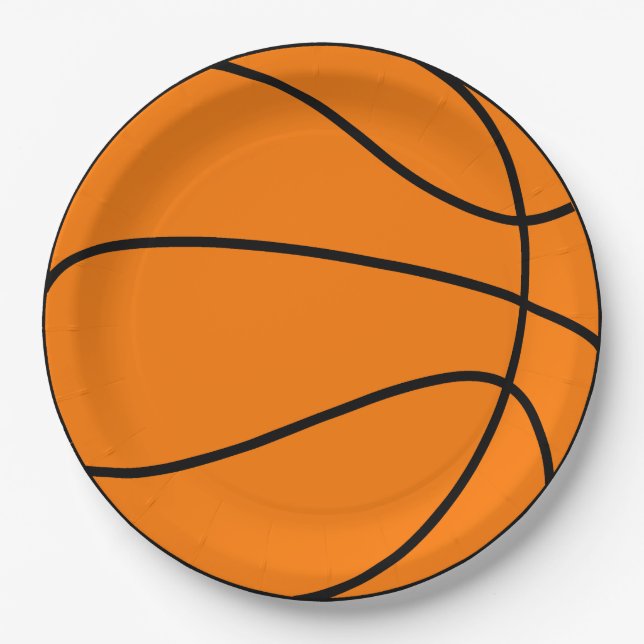 Basketball Paper Plate (Front)
