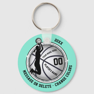 Basketball Party Favours for Girls, Change COLORS Key Ring